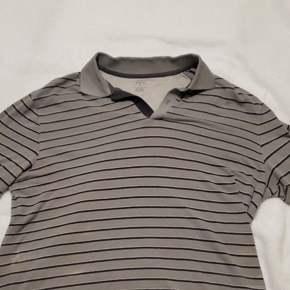 Axcess Men's Polo Shirt in Gray with Stripes - Picture 3 of 7